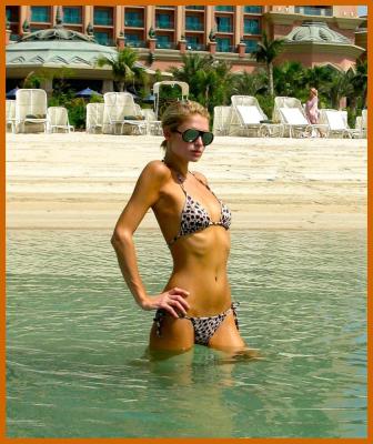 Paris Hilton In A Bikini in Dubai